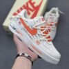 Nike × OFF-WHITE Air Force 1 Low sneakers for men and women - white-orange