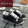 Gucci Screener Sneaker With Crystal veneer - Black