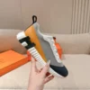 Hermès Bouncing Satin knit Sneakers - Blue-Orange