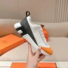 Hermès Bouncing Satin knit Sneakers - Orange-Gray