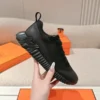 Hermès Bouncing Satin knit Sneakers - Black