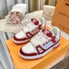 Louis Vuitton Trainer Sneaker Diamond Edition - Red-White