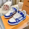 Louis Vuitton Trainer Sneaker Diamond Edition - Blue-White