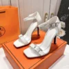 Hermès Judy 105 Pump - White
