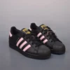 Adidas Originals Superstar sneaker - Black and pink
