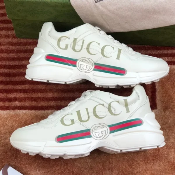 Gucci Rhyton Sneaker  Lvory Vintage Logo