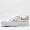 Alexander McQueen Canvas Platform Sneakers - White