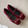 Gucci Horsebit ballet flat in GG crystal - Red