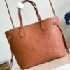 Louis Vuitton Neverfull MM Tote Bag in Monogram Empreinte Leather - Brown