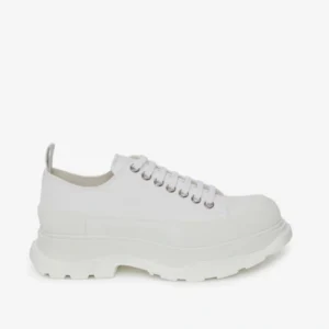 Alexander McQueen Sneakers Tread Slick Lace Up in White