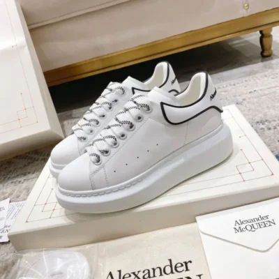 Alexander McQueen Oversized Sneakers - Contrast Rubber Heel Counter