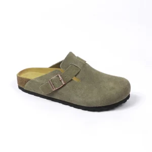 Birkenstock Boston Soft Footbed Clogs in Light Green