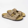 Birkenstock Arizona Soft Footbed Two-strap Sandals in Mud - Beige