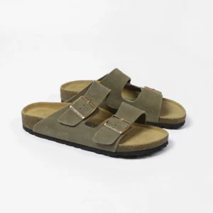 Birkenstock Arizona Soft Footbed Two-strap Sandals in Light Green