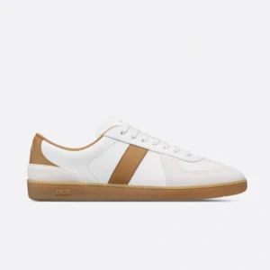 Dior B01 Matchpoint Sneaker in White/Brown