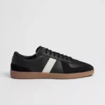 Black and white cowhide / black suede