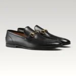 Gold Horsebit/Black Leather
