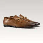 Gold Horsebit/Brown Leather