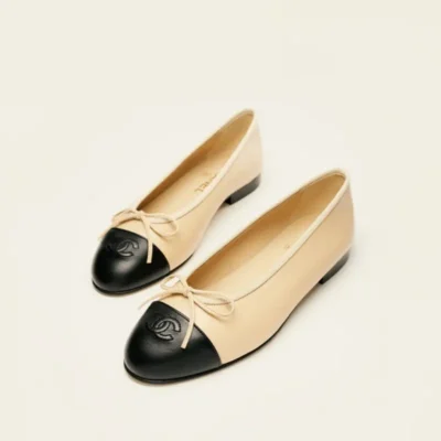 Chanel Two-Tone Ballet Flats