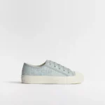 Skyblue Dior Oblique Washed Linen