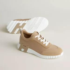 Hermes Bouncing Sneakers in Khaki