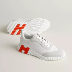 Hermes Bouncing Sneakers in White