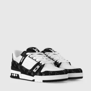 Louis Vuitton LV Trainer Sneaker Blck Monogram Denim