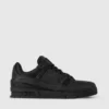 Louis Vuitton LV Trainer Sneakers - Black Leather Monogram pattern