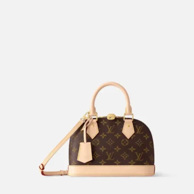 Louis Vuitton Alma BB Handbag Brown Monogram Canvas