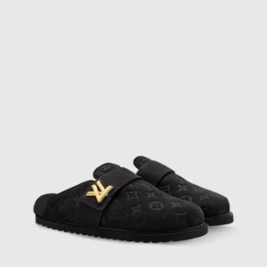 Louis Vuitton LV Cosy Flat Comfort Clog Black Suede