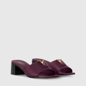 Louis Vuitton LV Mare Flat Mule Low Heel Bordeaux Red