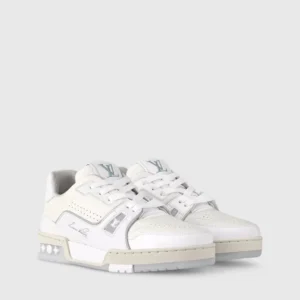 Louis Vuitton LV Trainer Sneaker White Grey Signature