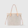 Louis Vuitton Neverfull Tote Bag Damier Canvas - Damier Azur