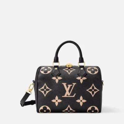 Louis Vuitton Speedy Bandoulière Handbags Two-Tone Monogram Empreinte