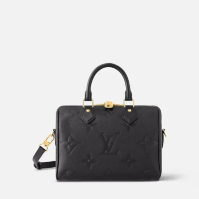 Louis Vuitton Speedy Bandoulière Handbags Black Monogram Empreinte