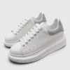 Alexander McQueen Oversized Sneakers Crocodile Skin - White/Grey