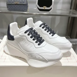 Alexander McQueen Sprint Runner in White/Blue