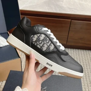 Dior B27 Uptown Sneakers in Black/White Soles
