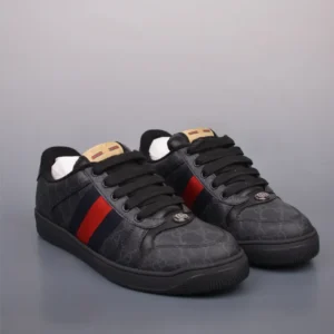 Gucci Screener Sneakers in Black GG Supreme