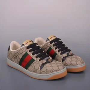 Gucci Screener Sneakers in Beige GG Monogram