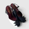 Chanel Square-Toe Two-Tone Mid-Heel 70mm Slingback - White / Black
