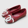 Chanel Quilted Large CC Ballet Flats - Red